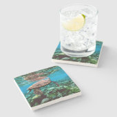 海底熱帯ウミガメ ストーンコースター (横)