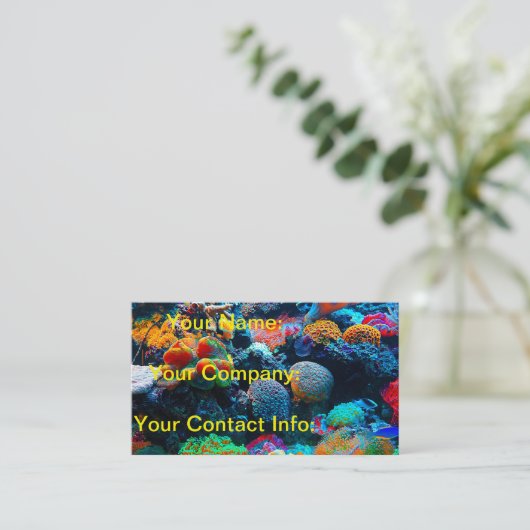 海底熱帯珊瑚礁 名刺 (スタンド正面)