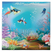 海底生命 タイル (正面)