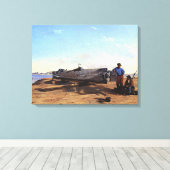 海底魚雷ボートHLハンリーCチャップマン1863 キャンバスプリント (インサイチュ (ウッドフロア))