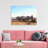 海底魚雷ボートHLハンリーCチャップマン1863 キャンバスプリント (インサイチュ (リビング))