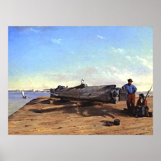 海底魚雷ボートHLハンリーCチャップマン1863 ポスター (正面)