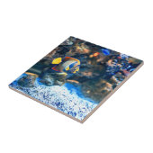 海底鮮やかな熱帯魚の珊瑚 タイル (側面)