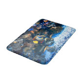 海底鮮やかな熱帯魚の珊瑚 バスマット (アングル)