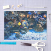 海底鮮やかな熱帯魚の珊瑚 薄葉紙 (クラフト)