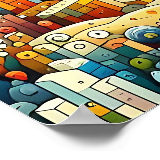 海底鮮やかの ポスター (角)