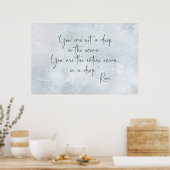 海引用文あなたが海にドロップしていない – Rumi ポスター (キッチン)