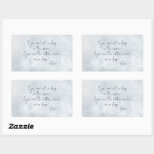 海引用文あなたが海にドロップしていない – Rumi 長方形シール (シート)