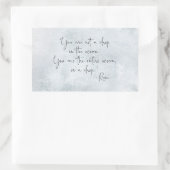 海引用文あなたが海にドロップしていない – Rumi 長方形シール (バッグ)