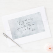 海引用文あなたが海にドロップしていない – Rumi 長方形シール (封筒)