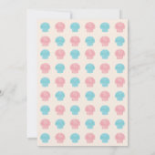 海性別が彼または彼女の赤ちゃんシャワー招待状を明らかにする 招待状 (裏面)