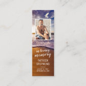 海悔やみや弔慰フォトブックマークカード スキニー名刺 (正面)