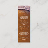 海悔やみや弔慰フォトブックマークカード スキニー名刺 (裏面)