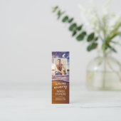 海悔やみや弔慰フォトブックマークカード スキニー名刺 (スタンド正面)