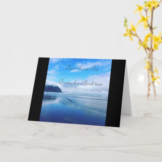 海悔やみや弔慰 カード (黄色い花)