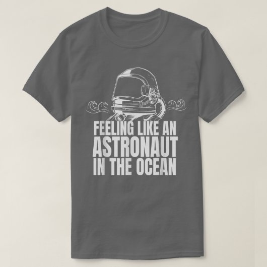 海感じの宇宙飛行士のように Tシャツ (デザイン正面)