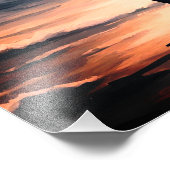 海感動的ライオン自信 フォトプリント            (角)