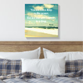 海感動的引用文瑠美フォトアート キャンバスプリント (インサイチュ (寝室))