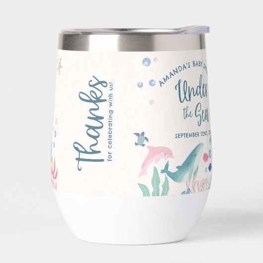 海感謝していの赤ん坊のシャワーの下 (左面)