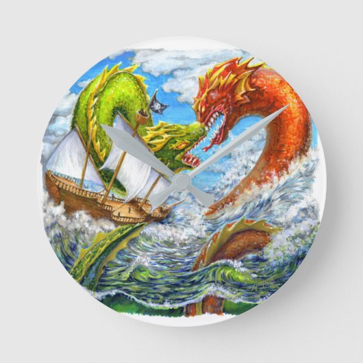 海戦 ラウンド壁時計 (正面)