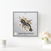 海技芸 スクエア壁時計 (ホーム)