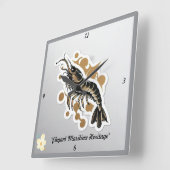 海技芸 スクエア壁時計 (傾斜)