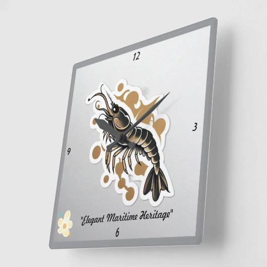 海技芸 スクエア壁時計 (傾斜)