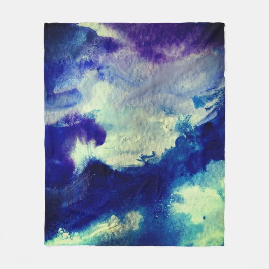 海抽象芸術芸術 フリースブランケット (正面)