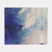 海抽象芸術芸術 フリースブランケット (正面(横))