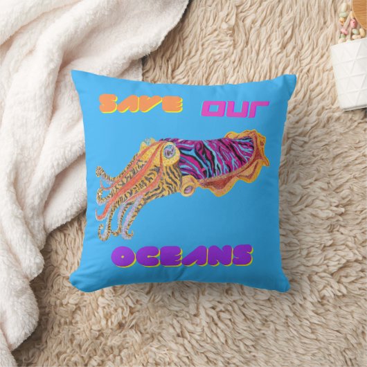 海救のイカ クッション (ブランケット)