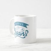海救の コーヒーマグカップ (正面左)