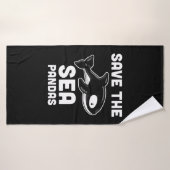 海救パンダOrca Whale、海洋生物学の贈り物 バスタオル (バスタオル)