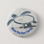 海救亀の消える亀の芸術 缶バッジ (正面)