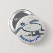 海救亀の消える亀の芸術 缶バッジ (正面&裏面)