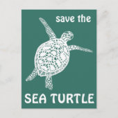 海救亀亀の気候変動 ポストカード (正面)