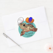 海救亀 ラウンドシール (封筒)