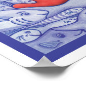 海救幸とサンゴのポスター ポスター (角)