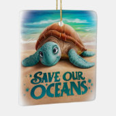 海救海及び海洋保護 セラミックオーナメント (右)