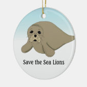 海救獅子 セラミックオーナメント (左)