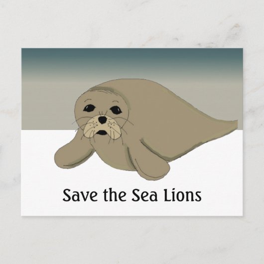 海救獅子 ポストカード (正面)