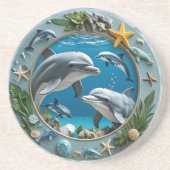 海旋回ラウンドサンドストーン コースター (正面)