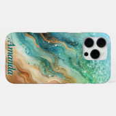 海旋回名前をカスタムするiPhoneケース iPhoneケース (裏面横)