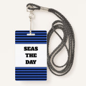 海日の巡航の休暇の小屋の鍵の締縄 バッジ (正面ランヤード)