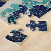 海日本の波美的ビーチ波美的 ジグソーパズル (側面)