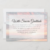 海日没の葬儀 サンキューカード (正面)