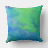 海昆布水色レトロデザイン装飾用クッション クッション (裏面)