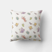 海星と魚vの着色海洋生物模様 クッション (裏面)