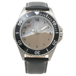 海時計の白いビーチ 腕時計