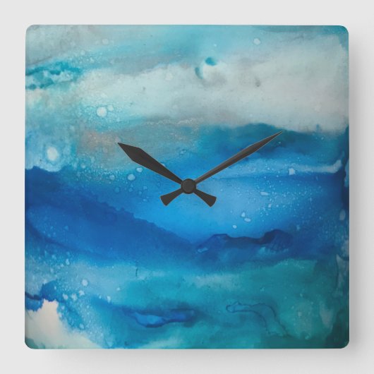 海時計 スクエア壁時計 (正面)