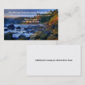 海景の背景が付いている名刺 名刺 (正面/裏面)